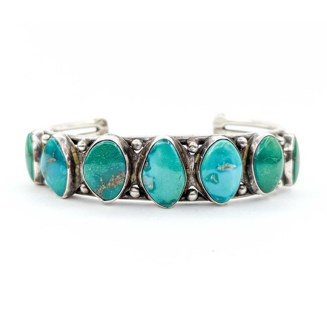 Bracelet Navajo Turquoise SS 7" 17.5mm 225013901