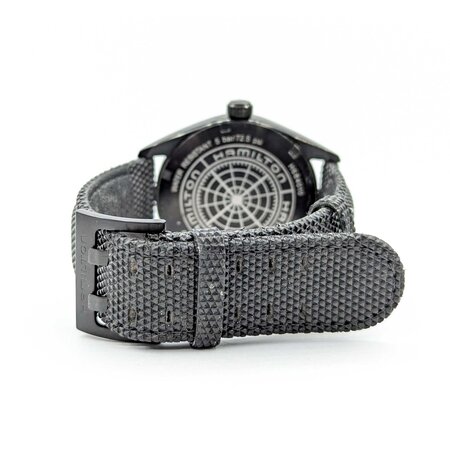 Watch Hamilton Khaki Black H684010 40mm Stainless Leather/Nylon Strap Watch Only 225016605