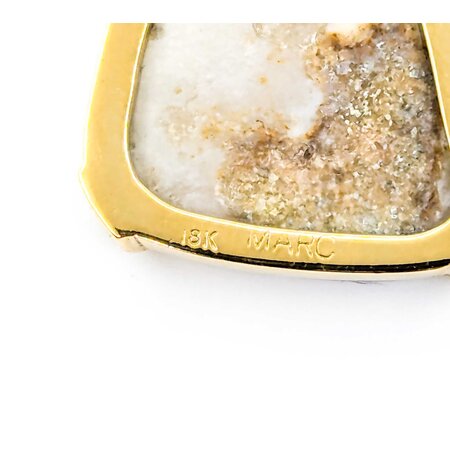 Pendant Freeform .42ctw Round Diamonds 24x18.5mm Opal 40x22mm 18ky " 225011263