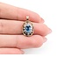 Pendant .06ctw Round Diamonds 1.00ct Topaz 20x12mm 14ky " 225011259