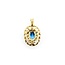 Pendant .06ctw Round Diamonds 1.00ct Topaz 20x12mm 14ky " 225011259