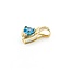 Pendant .08ctw Round Diamonds 2.20ct Topaz 22.5x13.5mm 14ky " 225011262