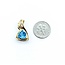 Pendant .08ctw Round Diamonds 2.20ct Topaz 22.5x13.5mm 14ky " 225011262
