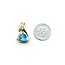 Pendant .08ctw Round Diamonds 2.20ct Topaz 22.5x13.5mm 14ky " 225011262
