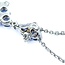 Pendant Dangle W/Chain .04ctw Round Diamonds .96ctw Tanzanite 24x10mm 14kw 18" 225011256
