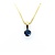 Pendant Solitaire W/Chain .50ctw Sapphire 11x4.5mm 14ky 18" 225011258