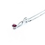 Pendant Dangle Twist W/Chain .20ct Ruby 18x4mm 14kw 18" 225011255