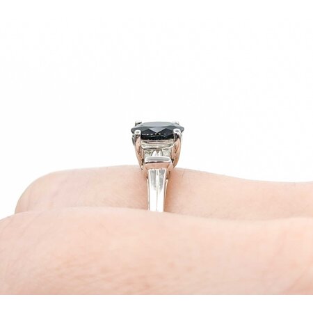 Ring .20ctw Baguette Diamonds 1.60ct Sapphire 10kw sz10 225010167