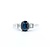 Ring .20ctw Baguette Diamonds 1.60ct Sapphire 10kw sz10 225010167