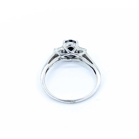 Ring .20ctw Baguette Diamonds 1.60ct Sapphire 10kw sz10 225010167