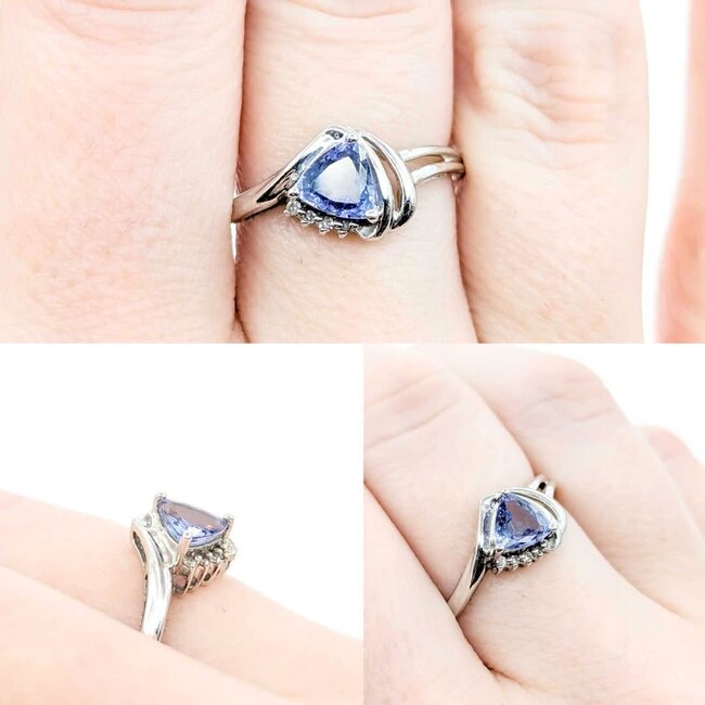 Ring .01ctw Single Cut Diamonds .70ct Tanzanite 10kw sz9 225010169