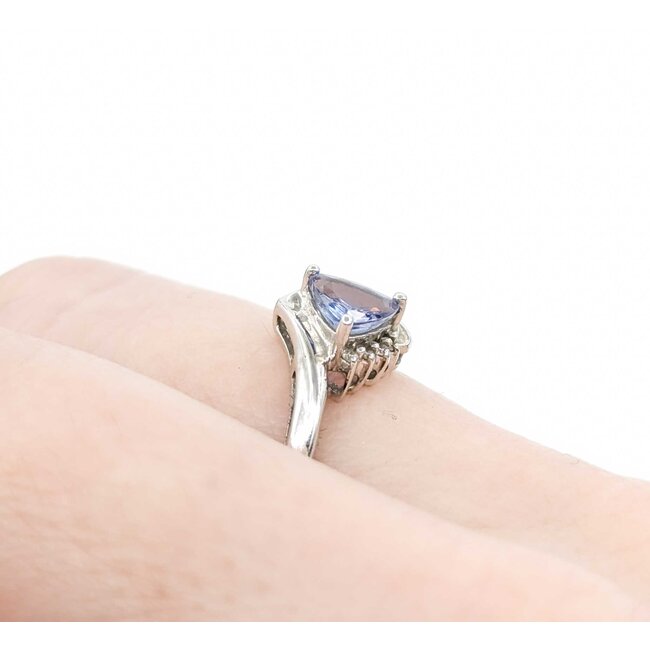 Ring .01ctw Single Cut Diamonds .70ct Tanzanite 10kw sz9 225010169