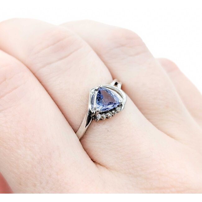 Ring .01ctw Single Cut Diamonds .70ct Tanzanite 10kw sz9 225010169