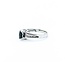 Ring .05ctw Single Cut Diamonds .32ct Sapphire 10kw sz7 225010168