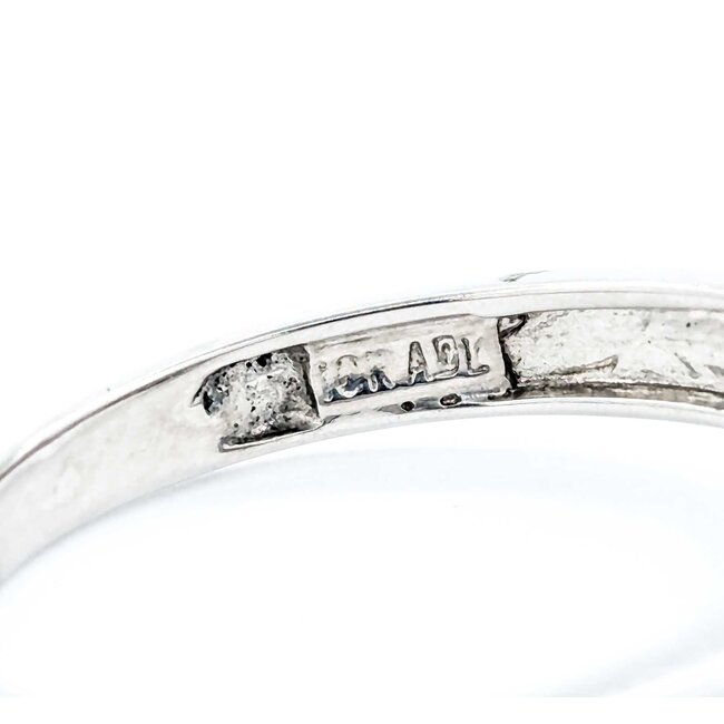 Ring .05ctw Single Cut Diamonds .32ct Sapphire 10kw sz7 225010168