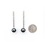 Earrings Dangle .40ctw Round Diamonds Friction Back 9.4mm Tahitian Pearl 48x9.4mm 14kw 225014159