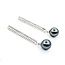 Earrings Dangle .40ctw Round Diamonds Friction Back 9.4mm Tahitian Pearl 48x9.4mm 14kw 225014159