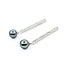 Earrings Dangle .40ctw Round Diamonds Friction Back 9.4mm Tahitian Pearl 48x9.4mm 14kw 225014159