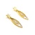 Earrings/Jackets .25ctw Round Diamonds Friction Back 36x10.5mm 14ky 225014010