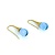Earings Dangle French Hook 13x10 Topaz 30x10mm 18ky 225014158