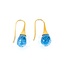 Earings Dangle French Hook 13x10 Topaz 30x10mm 18ky 225014158