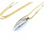 Pendant W/Box Chain .66ctw Round/Baguette Diamond 14ktt 24.5x6.5mm 18" 5.8g 225010029