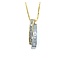 Pendant W/Box Chain .66ctw Round/Baguette Diamond 14ktt 24.5x6.5mm 18" 5.8g 225010029