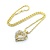 Pendant Heart W/Rope Chain 1.50ctw Round Diamond 14ky 30x24.5mm 16" 16.3g 225010028