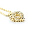 Pendant Heart W/Rope Chain 1.50ctw Round Diamond 14ky 30x24.5mm 16" 16.3g 225010028