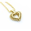 Pendant Heart W/Rope Chain 1.50ctw Round Diamond 14ky 30x24.5mm 16" 16.3g 225010028
