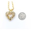 Pendant Heart W/Rope Chain 1.50ctw Round Diamond 14ky 30x24.5mm 16" 16.3g 225010028