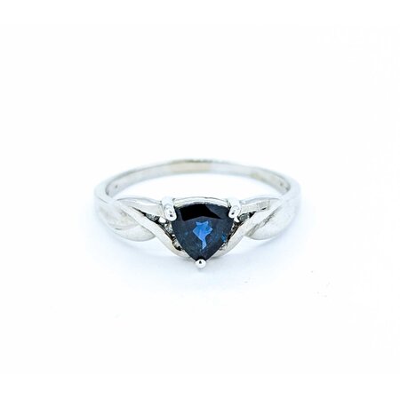 Ring .03ctw Single Cut Diamond .95ct Sapphire 10ky sz9 225010166
