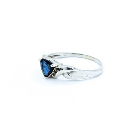 Ring .03ctw Single Cut Diamond .95ct Sapphire 10ky sz9 225010166