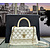 Handbag Chanel Flap Bag with Top Handle White Caviar Gold Chain 125025019