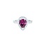 Ring Diamond Halo .64ctw Round Diamonds 1.56ct Ruby 14kw 12x9mm Sz4.25 3.37g 225010057