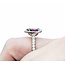 Ring Diamond Halo .64ctw Round Diamonds 1.56ct Ruby 14kw 12x9mm Sz4.25 3.37g 225010057