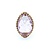 Ring Cocktail Diamond Halo .28ctw Round Diamonds 15ct Pastel Purple Marquise Checkerboad Cut Amethyst 14kr 1.2x.8" Sz5.5 13.93g 225010062