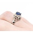 Ring Filigree .11ctw Round Diamonds 1.00ct Sapphire 900pt 11.5x10 Sz6 6.12g 225010072