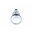 Ring Filigree .11ctw Round Diamonds 1.00ct Sapphire 900pt 11.5x10 Sz6 6.12g 225010072