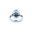 Ring Filigree .11ctw Round Diamonds 1.00ct Sapphire 900pt 11.5x10 Sz6 6.12g 225010072