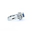 Ring Filigree .11ctw Round Diamonds 1.00ct Sapphire 900pt 11.5x10 Sz6 6.12g 225010072