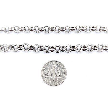 Necklace Rolo Toggle 18ky/Platinum 18" 6mm 28.12g 225012503