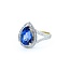 Ring Diamond Halo .35ctw Round Diamonds 4.75ct Blue Tanzanite 14yg .6x.5" Sz9 5.11g 225010058