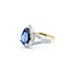 Ring Diamond Halo .35ctw Round Diamonds 4.75ct Blue Tanzanite 14yg .6x.5" Sz9 5.11g 225010058