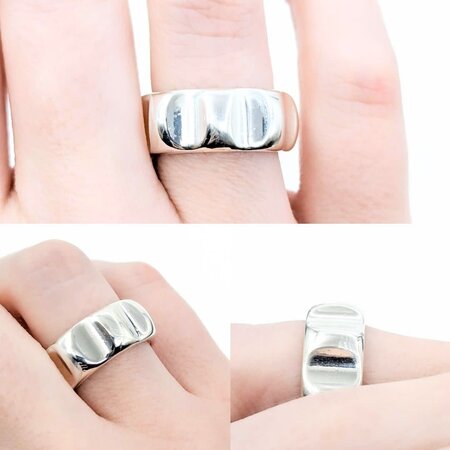 Ring Tiffany & Co SS 8.5mm sz6.25 12.03g 225010046