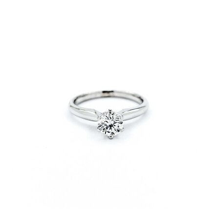 Ring Solitaire .50ct Round Diamond 14kw 5mm Sz4.5 2.1g 225010034