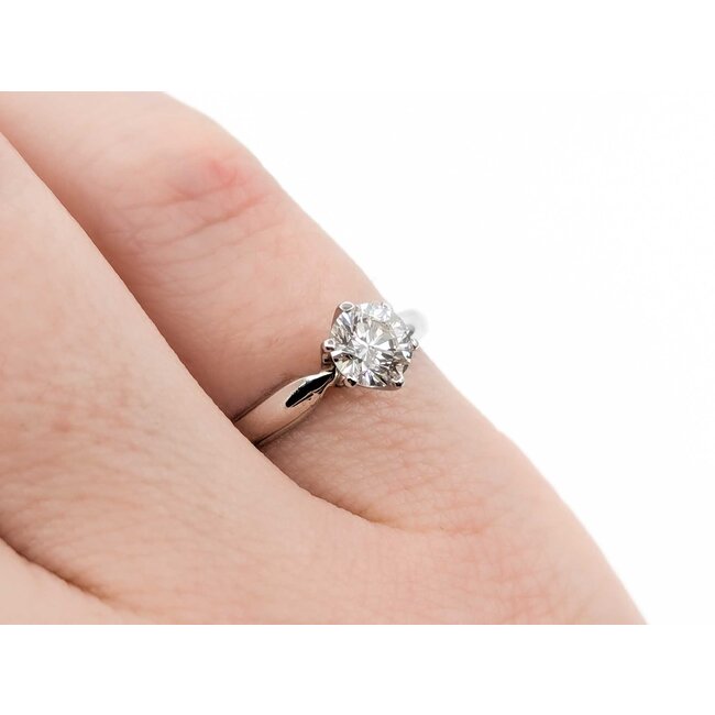 Ring Solitaire .50ct Round Diamond 14kw 5mm Sz4.5 2.1g 225010034