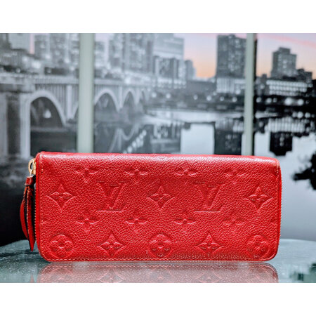 Wallet Louis Vuitton Clemence Emprinte Red Leather M60942 125025011
