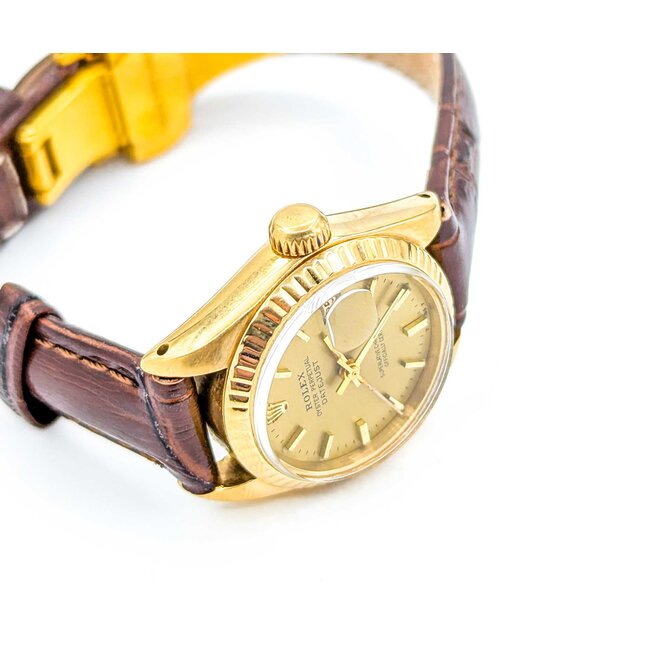 Watch Rolex 1978 M#6917 26mm 18ky Leather Strap Watch Only 224126606