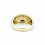 Ring Enamel Red .03ctw Round Diamonds 14ky 9.9mm sz8 5.4g 225010041